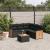 Set mobilier de grădină cu perne, 6 piese, negru, poliratan GartenMobel Dekor