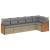 Set canapele de grădină cu perne, 6 piese, bej, poliratan GartenMobel Dekor