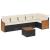 Set canapele de grădină cu perne, 7 piese, negru, poliratan GartenMobel Dekor