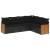 Set mobilier de grădină cu perne, 6 piese, negru, poliratan GartenMobel Dekor