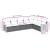 Set canapele de grădină cu perne, 7 piese, negru, poliratan GartenMobel Dekor