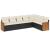 Set canapele de grădină cu perne, 7 piese, negru, poliratan GartenMobel Dekor