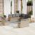 Set canapele de grădină cu perne, 11 piese, bej, poliratan GartenMobel Dekor