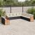 Set canapele de grădină cu perne, 11 piese, negru, poliratan GartenMobel Dekor