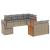 Set canapele de grădină, 8 piese, cu perne, bej, poliratan GartenMobel Dekor