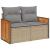 Set canapele de grădină, 8 piese, cu perne, bej, poliratan GartenMobel Dekor