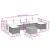 Set mobilier de grădină cu perne, 8 piese, negru, poliratan GartenMobel Dekor