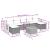 Set mobilier de grădină cu perne, 8 piese, negru, poliratan GartenMobel Dekor