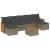Set canapele de grădină cu perne, 8 piese, gri, poliratan GartenMobel Dekor