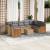 Set canapele de grădină cu perne, 10 piese, bej, poliratan GartenMobel Dekor