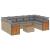 Set canapele de grădină cu perne, 10 piese, bej, poliratan GartenMobel Dekor