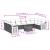 Set canapele de grădină cu perne, 11 piese, negru, poliratan GartenMobel Dekor