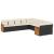 Set canapele de grădină cu perne, 10 piese, negru, poliratan GartenMobel Dekor