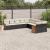 Set canapele de grădină cu perne, 10 piese, negru, poliratan GartenMobel Dekor
