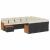 Set canapele de grădină cu perne, 11 piese, negru, poliratan GartenMobel Dekor