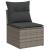 Set mobilier de grădină cu perne, 10 piese, gri, poliratan GartenMobel Dekor