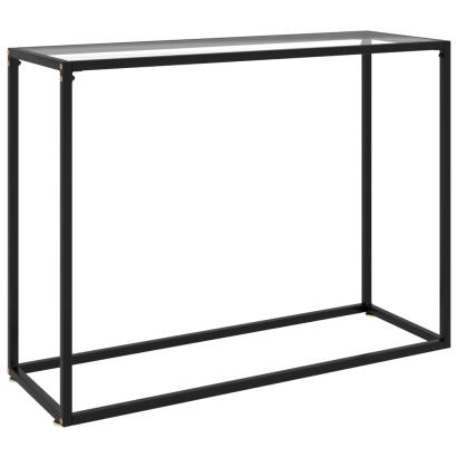 Masă consolă, transparent, 100x35x75 cm, sticlă securizată GartenMobel Dekor