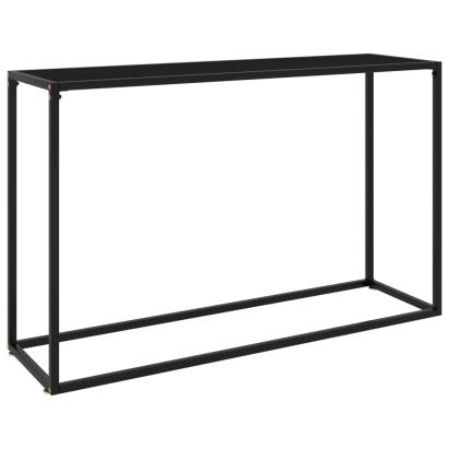 Masă consolă, negru, 120x35x75 cm, sticlă securizată GartenMobel Dekor
