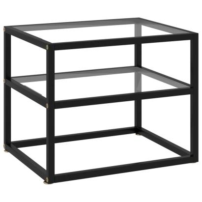 Masă consolă, transparent, 50 x 40 x 40 cm, sticlă securizată GartenMobel Dekor