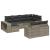 Set canapele de grădină cu perne 10 piese gri deschis poliratan GartenMobel Dekor