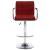 Scaune de bar, 2 buc., roșu vin, piele ecologică GartenMobel Dekor