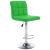Scaune de bar, 2 buc., verde, piele ecologică GartenMobel Dekor