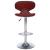 Scaune de bar, 2 buc., roșu vin, piele ecologică GartenMobel Dekor