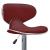 Scaune de bar, 2 buc., roșu vin, piele ecologică GartenMobel Dekor