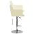 Scaune de bar, 2 buc., crem, piele ecologică GartenMobel Dekor