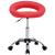 Scaun de lucru pivotant, roșu, piele ecologică GartenMobel Dekor