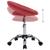 Scaun de lucru pivotant, roșu, piele ecologică GartenMobel Dekor