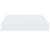 Raft de perete suspendat, alb extralucios, 23x23,5x3,8 cm, MDF GartenMobel Dekor