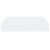 Raft de perete suspendat, alb extralucios, 23x23,5x3,8 cm, MDF GartenMobel Dekor