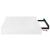 Raft de perete suspendat, alb extralucios, 40x23x3,8 cm, MDF GartenMobel Dekor