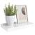 Raft de perete suspendat, alb extralucios, 40x23x3,8 cm, MDF GartenMobel Dekor