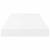Raft de perete suspendat, alb extralucios, 50x23x3,8 cm, MDF GartenMobel Dekor