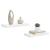 Rafturi de perete, 2 buc., alb extralucios, 50x23x3,8 cm, MDF GartenMobel Dekor