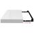 Raft de perete suspendat, alb extralucios, 60x23,5x3,8 cm, MDF GartenMobel Dekor