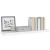 Raft de perete suspendat, alb extralucios, 80x23,5x3,8 cm, MDF GartenMobel Dekor