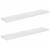 Rafturi de perete, 2 buc., alb extralucios, 120x23,5x3,8 cm MDF GartenMobel Dekor