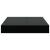 Raft de perete suspendat negru extralucios, 23x23,5x3,8 cm, MDF GartenMobel Dekor