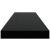 Raft de perete suspendat negru extralucios, 80x23,5x3,8 cm, MDF GartenMobel Dekor