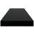 Rafturi de perete, 4 buc., negru extralucios 80x23,5x3,8 cm MDF GartenMobel Dekor