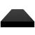 Rafturi de perete 4 buc. negru extralucios 120x23,5x3,8 cm MDF GartenMobel Dekor