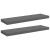 Rafturi de perete, 2 buc., gri extralucios, 80x23,5x3,8 cm, MDF GartenMobel Dekor