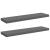Rafturi de perete, 2 buc., gri extralucios, 90x23,5x3,8 cm, MDF GartenMobel Dekor