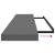 Rafturi de perete, 4 buc., gri extralucios, 120x23,5x3,8 cm MDF GartenMobel Dekor