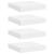 Rafturi de perete suspendate, 4 buc., alb, 23x23,5x3,8 cm, MDF GartenMobel Dekor