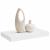 Raft de perete suspendat, alb, 40x23x3,8 cm, MDF GartenMobel Dekor