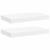 Rafturi de perete suspendate, 2 buc., alb, 40x23x3,8 cm, MDF GartenMobel Dekor